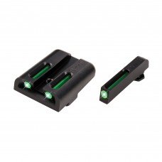 Truglo Brite-Site Tritium/Fiber Optic Sight, Fits High Glock 20,21,29,30,31,32, Green TG131GT2