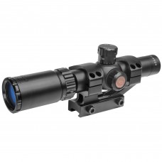 Truglo Tru-Brite 30 Series Rifle Scope, 1-4X24, Fully-Coated Lenses, Illuminated Power Ring Duplex Mil-Dot Reticle, Matte Black, 30mm, Pre-Calibrated .223 and .308 BDC Turrets, One-Piece Base, and CR2032 Battery Included TG8514BT