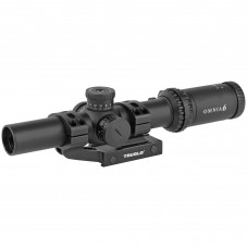 Truglo OMNIA Rifle Scope, 1-6X24mm, 300mm Main Tube, Illuminate A.P.T.R. (All Purpose Tacticle Reticle), APTUS-M1 One Piece Mount, Throw Lever, Black Finish TG8516TLR