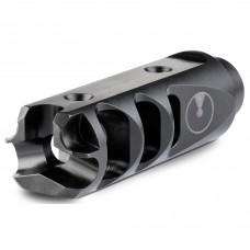 Ultradyne USA MERCURY Brake, 5.56MM/223REM, Fits AR-15s with 1/2X28 Threads, Black, 3.1 oz., 416 Stainless Steel, Includes Shrouded Timing Nut UD10670