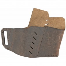 Versacarry Commander Series Water Buffalo Belt Holster, Includes Spare Mag Pouch, Fits Most Double Stacked Semi-Automatic Pistols, Right Hand, Distressed Brown Leather 62101