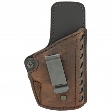 Versacarry Compound Gen II Inside Waistband Holster, Fits Most Double Stacked Semi-Automatic Pistols, Distressed Brown Color, Water Buffalo Leather and Kydex, Right Hand CE2111-1