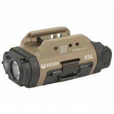 Viridian Weapon Technologies X5L Gen 3 Universal Mount Green Laser With Tactical Light (500 Lumens) Featuring INSTANT-ON, Removable Rechargeable Battery, Flat Dark Earth Finish 930-0016