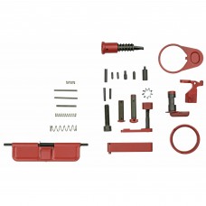 WMD Guns Accent Kit, Red Finish, Includes Ejection Port Cover Door, Forward Assist, Safety Selector, Castle Nut, Receiver End Plate, Bolt Catch, Mag Lever, Mag Button, Pivot Pin, Takedown Pin, Trigger Guard, Buffer Retainer, and All Necessary Pin