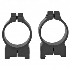Warne Scope Mounts Permanent Attached Fixed Ring Set, Fits CZ 550/557 19mm Grooved Reciever, 30mm Medium, Matte Finish 14BM