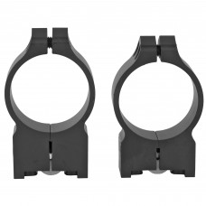 Warne Scope Mounts Permanent Attached Fixed Ring Set, Fits Ruger M77, 30mm Medium, Matte Finish 14R7M