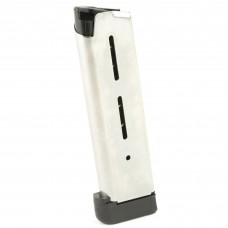 Wilson Combat Magazine, 45ACP, 8Rd, Fits 1911, Extended Pad, Stainless 47DE