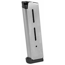 Wilson Combat Magazine, 45ACP, 8Rd, Fits 1911, Standard .350 Base Pad, Stainless 47D