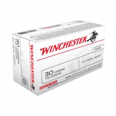 Winchester Ammunition USA, 30 Carbine, 110 Grain, Full Metal Jacket, 50 Round Box Q3132