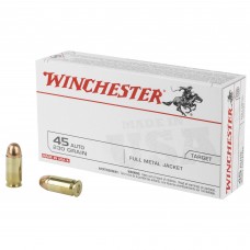 Winchester Ammunition USA, 45ACP, 230 Grain, Full Metal Jacket, 50 Round Box Q4170