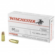 Winchester Ammunition USA, 32ACP, 71 Grain, Full Metal Jacket, 50 Round Box Q4255