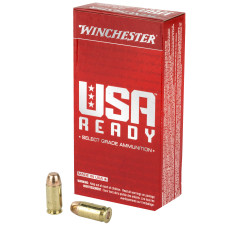 Winchester Ammunition USA Ready, 45ACP, 230 Grain, Full Metal Jacket, 50 Round Box RED45