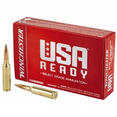 Winchester Ammunition USA Ready, 6.5 Creedmoor, 125 Grain, Open Tip, 20 Round Box RED65