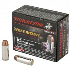 Winchester Ammunition Defender, 10MM, 180 Grain, Bonded Jacketed Hollow Point, 20 Round Box S10MMPDB