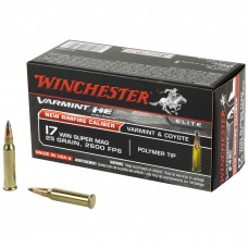 Winchester Ammunition Varmint HE, 17WSM, 25 Grain, Polymer Tip, 50 Round Box S17W25
