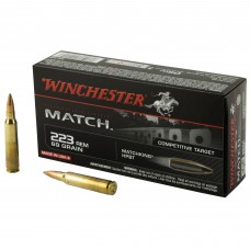 Winchester Ammunition Match, 223 Rem, 69 Grain, Boat Tail, Hollow Point, 20 Round Box S223M2