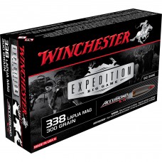 Winchester Ammunition Expedition Big Game, AccuBond CT, 338 Lapua, 300 Grain, Poly Tip, 20 Round Box S338LCT