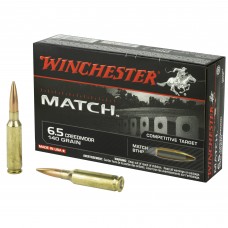Winchester Ammunition Match Ammunition, 6.5 Creedmoor, 140 Grain, Boat Tail Hollow Point, 20 Round Box S65CM