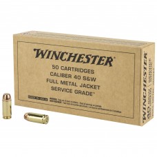 Winchester Ammunition Service Grade, 40 S&W, 165Gr, Full Metal Jacket, 50 Round Box SG40W