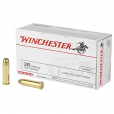 Winchester Ammunition USA, 38 Special, 125 Grain, Jacketed Soft Point, 50 Round Box USA38SP