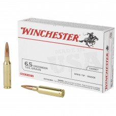 Winchester Ammunition USA, 6.5 Creedmoor, 125 Grain, Jacketed Hollow Point, 20 Round Box USA65CM