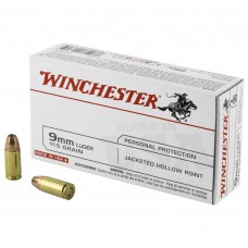 Winchester Ammunition USA, 9MM, 115 Grain, Jacketed Hollow Point, 50 Round Box USA9JHP