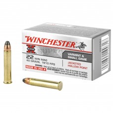 Winchester Ammunition Super-X, 22 WMR, 40 Grain, Jacketed Hollow Point, 50 Round Box X22MH