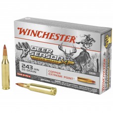 Winchester Ammunition Deer Season XP Copper Impact, 243 Win, 85 Grain, Copper Extreme Point Polymer Tip, Lead Free, 20 Round Box, California Certified Nonlead Ammunition X243DSLF