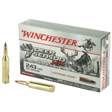 Winchester Ammunition Deer Season, 243 Win, 95 Grain, Extreme Point Polymer Tip, 20 Round Box X243DS