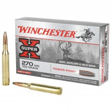 Winchester Ammunition Super-X, 270Win, 150 Grain, Power Point, 20 Round Box X2704