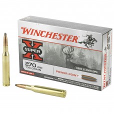 Winchester Ammunition Super-X, 270WIN, 130 Grain, Power Point, 20 Round Box X2705