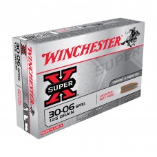 Winchester Ammunition Super-X, 30-06, 125 Grain, Jacketed Soft Point, 20 Round Box X30062