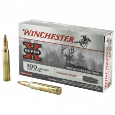 Winchester Ammunition Super-X, 300 WIN MAG, 150 Grain, Power Point, 20 Round Box X30WM1