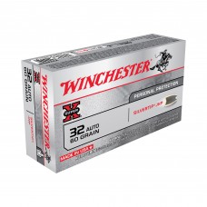Winchester Ammunition Super-X, 32ACP, 60 Grain, Silvertip Jacketed Hollow Point, 50 Round Box X32ASHP