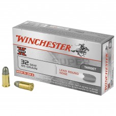 Winchester Ammunition Super-X, 32 S&W, 85 Grain, Lead Round Nose, 50 Round Box X32SWP