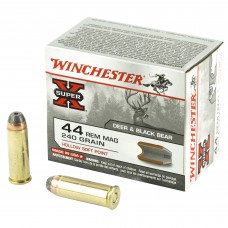 Winchester Ammunition Super-X, 44MAG, 240 Grain, Hollow Soft Point, 20 Round Box X44MHSP2