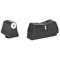XS Sights DXW Big Dot Tritium Front, Suppressor Height, Tritium Stripe Express Rear, Fits Glock 17,19,22,23,24,26,27,31,32,33,34,35,36,38, Green With White Outline, Installation Kit Included GL-0004S-3