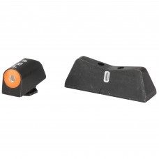 XS Sights DXT2 Big Dot Tritium Front, White Stripe Express Rear, Fits Glock 17,19,22,23,24,26,27,31,32,33,34,35,36,38, Green with Orange Outline GL-0009S-5N