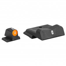 XS Sights DXT2 Big Dot Tritium Front, White Stripe Express Rear, Fits S&W M&P Full Size and Compact, Green with Orange Outline SW-0029S-5N