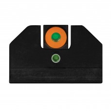 XS Sights F8 Night Sights,Fits S&W M&P Full Size and Compact, Green with Orange Outline Front, Green Rear, Tritium Front/Rear SW-F027P-5
