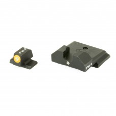 XS Sights F8 Night Sights,Fits S&W M&P Shield, Green with Orange Outline Front, Tritium Front/Rear SW-F028P-5