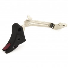 ZEV Technologies Pro Curved Trigger Bar Kit, For Glock 43, Black w/ Red Safety, Connector Not Included CFT-PRO-BAR-43-B-R