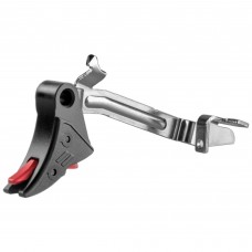 ZEV Technologies Pro Curved Trigger Bar Kit, Small, Black w/ Red Safety, Includes Zev PRO Connector CFT-PRO-BAR-SM-B-R
