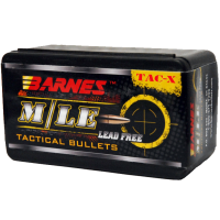 Barnes TAC-X .22 Caliber .224 Diameter 55 Grain Hollow Point Flat Base Copper Bullets Box of 50