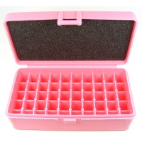 FS Reloading Plastic Flip top Ammo Box Solid Pink LP-50-Solid-Pink 