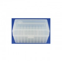 FS Reloading Plastic Ammo Box Large Rifle 50 Round Clear