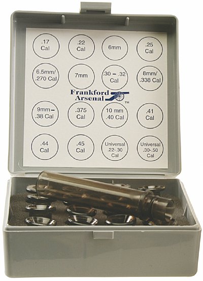Frankford Arsenal Powder Funnel Kit nozzles and storage case