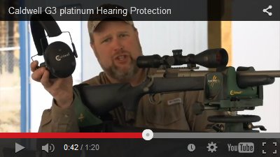 Click to watch Caldwell G3 Platinum Hearing Protection video
