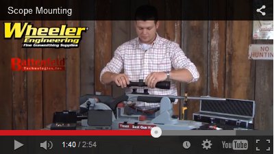 Installing a scope using Wheerler Engineering Gunsmithing Tools