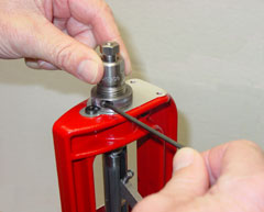 Lock Ring Eliminator installed in a Press